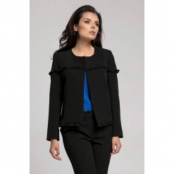 Marynarka w kolorze czarnym. Czarne żakiety damskie Moda w jesiennych kolorach. W wyprzedaży za 109.95 zł.