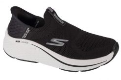 Buty do biegania damskie, Slip-Ins Max Cushioning Elite 2.0. Białe obuwie sportowe damskie Skechers, bez wzorów, z materiału, do biegania. Za 399.99 zł.