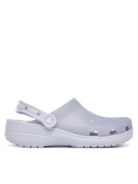 Crocs Klapki Classic Frosted Clog 210928 Fioletowy. Fioletowe klapki damskie Crocs, bez wzorów, z tworzywa sztucznego, bez obcasa. Za 239.99 zł.