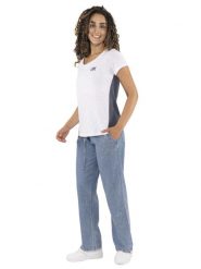 Spodnie dresowe z kieszenie na czas wolny. Niebieskie spodnie dresowe damskie LEONE 1947 APPAREL, xs, bez wzorów, z dresówki. Za 328.38 zł.