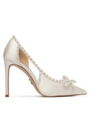 Steve Madden Szpilki Tandi 11005583 Biały. Białe szpilki damskie Steve Madden, bez wzorów, z materiału, bez obcasa, bez zapięcia. Za 689.99 zł.