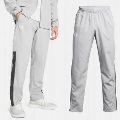 Spodnie Męskie Dresowe Under Armour Sportowe. Szare spodnie sportowe męskie Under Armour, m, bez wzorów, z dresówki, do biegania. Za 199.99 zł.