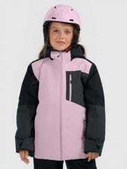 4F Kurtka snowboardowa membrana 10000 dziewczęca - różowa 122 (6-7 lat). Czerwone kurtki i płaszcze dla dziewczynek 4f, na zimę, bez wzorów, z materiału, bez kaptura. Za 449.99 zł.