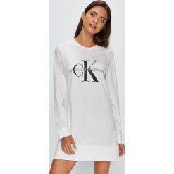 Calvin Klein Underwear - Koszula nocna. Szare koszule nocne damskie Calvin Klein Underwear, z bawełny. Za 199.90 zł.