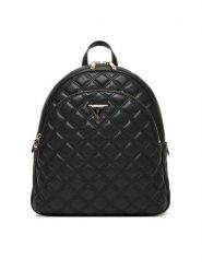 Guess Plecak 176297 Czarny. Czarne plecaki damskie Guess, z aplikacjami, ze skóry. Za 639.99 zł.