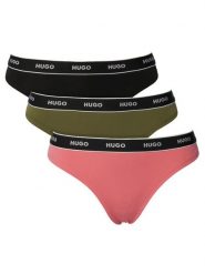 HUGO Komplet stringów 50545680 Kolorowy. Stringi damskie Hugo, xl, bez wzorów, z bawełny. Za 209.99 zł.