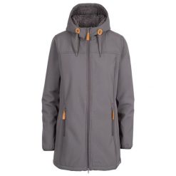 Trespass Kristen - Damski softshell Jkt Carbon. Szare kurtki damskie Trespass, bez wzorów, z futra, bez kaptura. Za 417.99 zł.