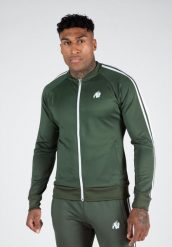 Riverside Kurtka dresowa - Zielony. Zielone kurtki męskie GORILLA WEAR, m, bez wzorów, z dresówki, bez kaptura. Za 320.00 zł.