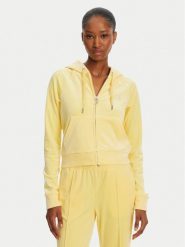 Juicy Couture Bluza Madison JCWA122001 Żółty Slim Fit. Żółte bluzy damskie Juicy Couture, m, bez wzorów, z syntetyku, bez kaptura. Za 219.99 zł.