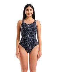 Strój kąpielowy damski Arena Swim Suit Marisa U Back. Czarne kostiumy jednoczęściowe damskie Arena, l, bez wzorów, eleganckie, do pływania. Za 369.00 zł.
