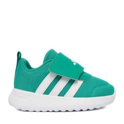 Sneakersy adidas. Zielone trampki i tenisówki chłopięce Adidas, bez wzorów, bez zapięcia. Za 109.99 zł.