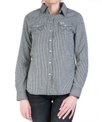 WRANGLER LS WESTERN SHIRT DAMSKA KOSZULA W KRATĘ OFF WHITE W5Z04M737 112130354. Białe bluzki damskie Wrangler, m, bez wzorów, bez kołnierzyka, bez ramiączek. Za 169.99 zł.