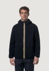 Kurtka Mężczyzna K-WAY Jack Sherpa Polar Double. Niebieskie kurtki męskie K-Way, na jesień, l, bez wzorów, z polaru, eleganckie, bez kaptura. Za 709.34 zł.