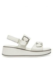 Lasocki Sandały WB-DANA-01 Biały. Białe sandały damskie Lasocki, bez wzorów, ze skóry, bez obcasa, na koturnie, bez zapięcia. Za 169.99 zł.