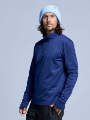 Bluza narciarska - Męska - Arctic 2.0 - Marynarka wojenna. Niebieskie marynarki męskie POEDERBAAS, bez wzorów, z elastanu, militarne. Za 177.72 zł.