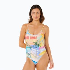 Strój kąpielowy jednoczęściowy damski Rip Curl Hotel Malibu Cheeky. Kostiumy jednoczęściowe damskie Rip Curl, m, bez wzorów, z elastanu, eleganckie, do pływania. Za 239.99 zł.