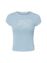 Levi's Koszulka Kobiety Bawełna niebieski, L. Niebieskie t-shirty damskie Levi's, l, bez wzorów, z bawełny, bez kołnierzyka. Za 199.95 zł.