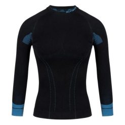 Koszulka Termoaktywna Dla Pań I Panów. Czarne koszulki sportowe damskie Alpinus, s, bez wzorów, bez kołnierzyka, bez ramiączek, trekkingowe. Za 202.99 zł.