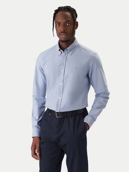 BOSS Koszula H-Roan 50555920 Fioletowy Slim Fit. Fioletowe koszule męskie Boss, l, bez wzorów, z bawełny, bez kołnierzyka, bez ramiączek. Za 549.99 zł.