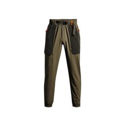 Spodnie dresowe Under Armour RUSH WOVEN TEAR AWAY. Zielone spodnie sportowe męskie Under Armour, m, bez wzorów, z dresówki, na fitness i siłownię. Za 461.80 zł.