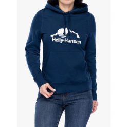Bluza z kapturem damska Helly Hansen Nord Graphic Pullover Hoodie. Niebieskie bluzy damskie Helly Hansen, m, bez wzorów, z kapturem. Za 249.99 zł.
