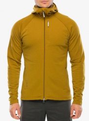 Bluza z kapturem Houdini Aero Houdi. Żółte bluzy męskie Houdini, l, bez wzorów, z materiału, z kapturem. Za 698.49 zł.