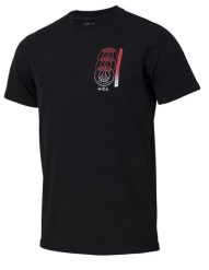 Koszulka męska PSG. Czarne koszulki sportowe męskie PARIS SAINT GERMAIN, m, bez wzorów, z bawełny, bez kołnierzyka, bez ramiączek, do piłki nożnej. Za 129.99 zł.