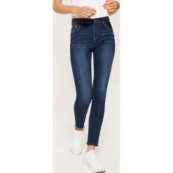 Jeansy skinny - Granatowy. Niebieskie jeansy damskie House. Za 99.99 zł.