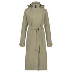 Trench Coat Long Rain Jacket Women Pistachio Green. Zielone kurtki damskie AGU, bez wzorów, bez kaptura, rowerowe. Za 702.20 zł.