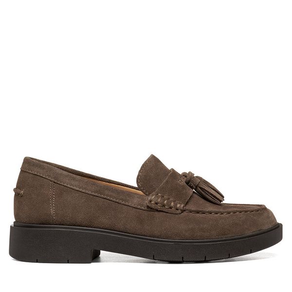 Loafersy Geox. Brązowe mokasyny damskie Geox. Za 549.99 zł.