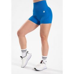 Olivia Bezszwowe Szorty - Niebieski. Niebieskie szorty sportowe damskie GORILLA WEAR, l, bez wzorów, na fitness i siłownię. Za 170.00 zł.