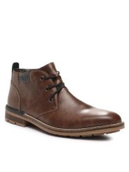 Rieker Trzewiki B1340-22 Brązowy. Brązowe botki męskie Rieker, bez wzorów, z syntetyku, bez zapięcia. Za 295.00 zł.