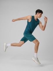 4F Spodenki treningowe szybkoschnące męskie - zielone XXL. Zielone krótkie spodenki sportowe męskie 4f, m, bez wzorów. Za 99.99 zł.