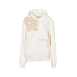 Damska bluza z kapturem Puma Paisley w kolorze biało-różowym białym. Białe bluzy damskie Puma, s, bez wzorów, z bawełny, z kapturem. Za 130.25 zł.