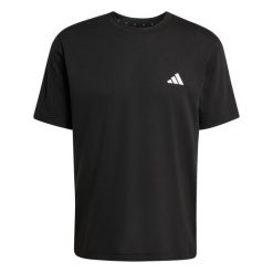 Koszulka adidas Essentials Feelready 3-Stripes. Czarne koszulki sportowe męskie Adidas, s, bez wzorów, z jersey, bez kołnierzyka, bez ramiączek, na fitness i siłownię, climacool (adidas). Za 171.75 zł.