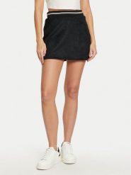 Guess Spódnica mini V5RD01 KCJY2 Czarny Regular Fit. Czarne spódnice damskie Guess, xs, z aplikacjami, z syntetyku, mini. Za 149.99 zł.