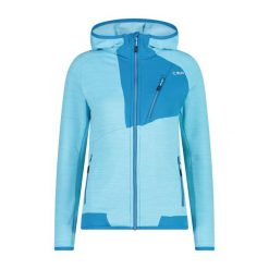 Kurtka z kapturem Sstretch performance dla kobiet CMP. Niebieskie kurtki damskie CMP, m, bez wzorów, z polaru, z kapturem. Za 426.50 zł.