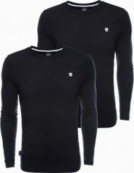 Ombre Zestaw longsleeve męski z długim rękawem - mix 2-pak V3 Z40 M. Bluzki z długim rękawem męskie Ombre, m, bez wzorów, bez kołnierzyka. Za 159.99 zł.