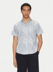 Guess Jeans Koszula M5GH16 WH8R1 Niebieski Regular Fit. Niebieskie koszule męskie Guess Jeans, l, z aplikacjami, z bawełny, bez kołnierzyka, bez ramiączek. Za 169.99 zł.