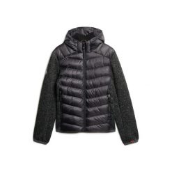 Kurtka puchowa z kapturem Superdry Storm Hybrid. Szare kurtki męskie Superdry., m, z aplikacjami, z dżerseju, z kapturem. Za 519.80 zł.