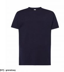 JHK - T-shirt męski z krótkim rękawem granatowy M. Niebieskie t-shirty męskie JHK, m, bez wzorów, bez kołnierzyka. Za 17.69 zł.