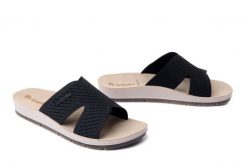 INBLU AG-14 014 czarny, klapki damskie. Czarne klapki damskie Inblu, bez wzorów, bez obcasa. Za 71.99 zł.