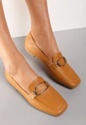 Ciemnobeżowe Mokasyny Salopea. Brązowe mokasyny damskie Renee, eleganckie. Za 49.99 zł.