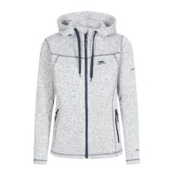 Trespass Odelia B - Polar damski At300 Ghost Navy Marl. Szare kurtki damskie Trespass, bez wzorów, z dzianiny, z kapturem, do jazdy konnej. Za 203.83 zł.
