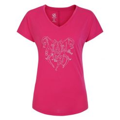 Calm damska koszulka. Czerwone t-shirty damskie Dare 2b, bez wzorów, z lyocellu, eleganckie, bez kołnierzyka. Za 70.61 zł.