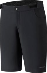 Spodenki rowerowe MTB/Enduro męskie Shimano Fukui Shorts. Czarne szorty męskie Shimano, na lato, l, bez wzorów, z elastanu. Za 269.90 zł.