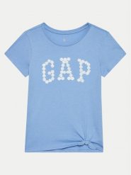 Gap T-Shirt 886009 Niebieski Regular Fit. Niebieskie t-shirty i topy dla dziewczynek GAP, bez wzorów, z bawełny, bez ramiączek. Za 99.99 zł.