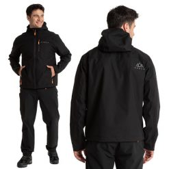 Kurtka przeciwdeszczowa męska KADVA Forest. Czarne kurtki męskie KADVA, l, bez wzorów, sportowe, bez kaptura. Za 219.99 zł.