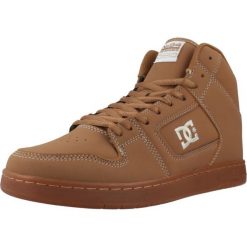 Buty DC MANTECA 4 HI LX Jasnobrązowy. Brązowe trampki męskie DC Shoes, bez wzorów, ze skóry, bez zapięcia. W wyprzedaży za 292.30 zł.