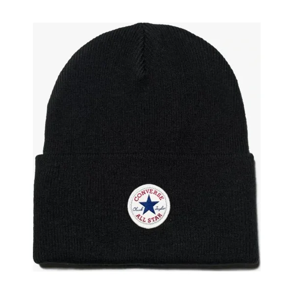 Converse Czapka Tall Cuff Watchcap Knit , czarny, rozmiar ONE SIZE. Czarne czapki i kapelusze damskie Converse, na zimę, bez wzorów, z materiału, retro. W wyprzedaży za 69.99 zł.